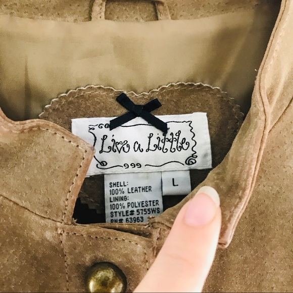 Live A Little Tan Suede Military Jacket - Picture 2 of 11